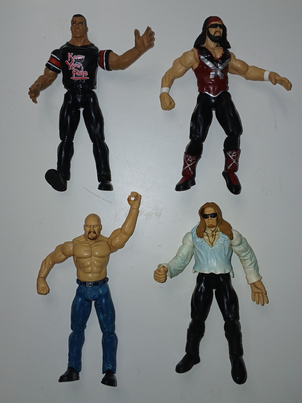 Vintage Wrestling Action Figures Set - Assorted Colors
